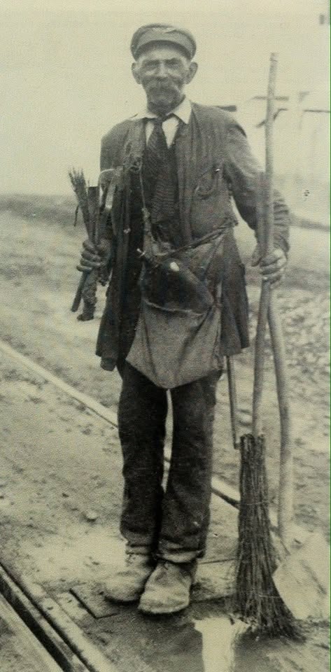 Tramvaj (ZET) čistač skretnica 1926. godine na Svaskoj cesti